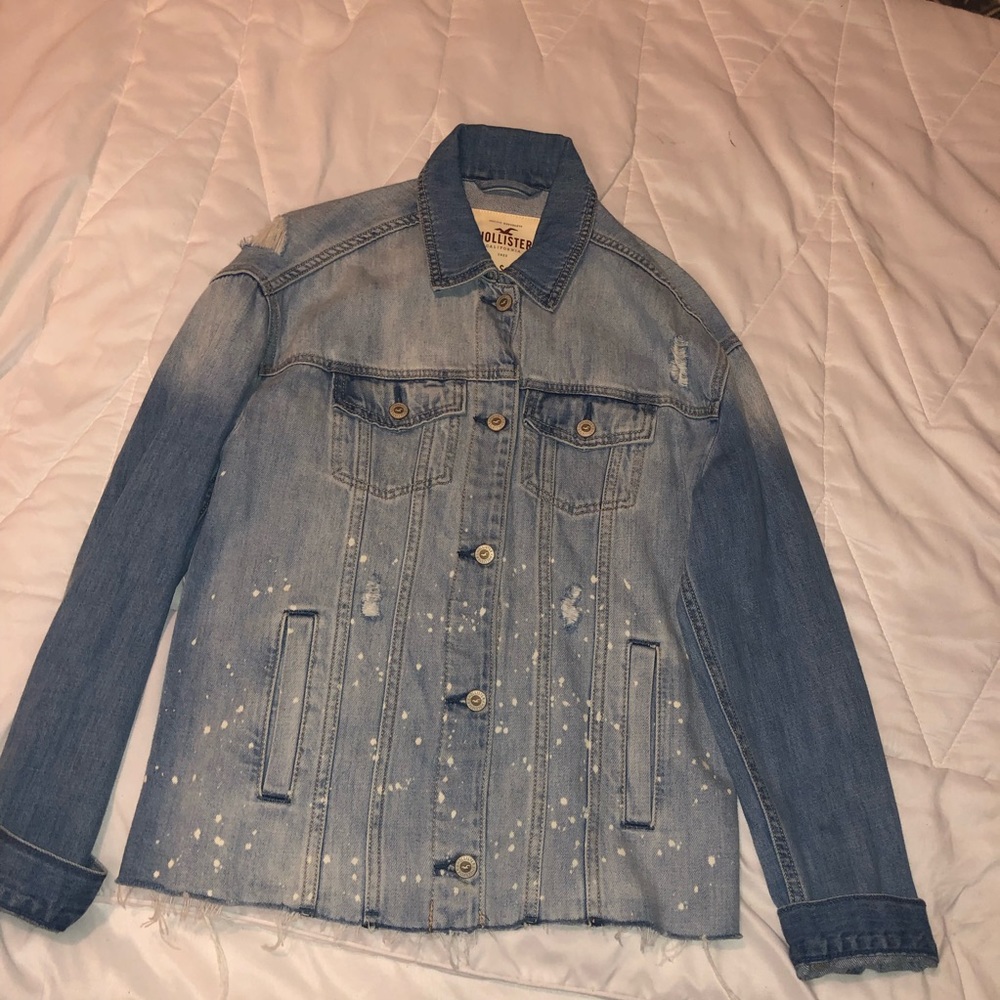 Hollister light wash denim jacket